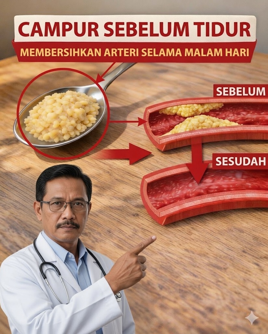 Campurkan 3 Bahan Dapur Ini Sebelum Tidur — Pembuluh Darah Anda Mungkin Akan Berterima Kasih di Pagi Hari