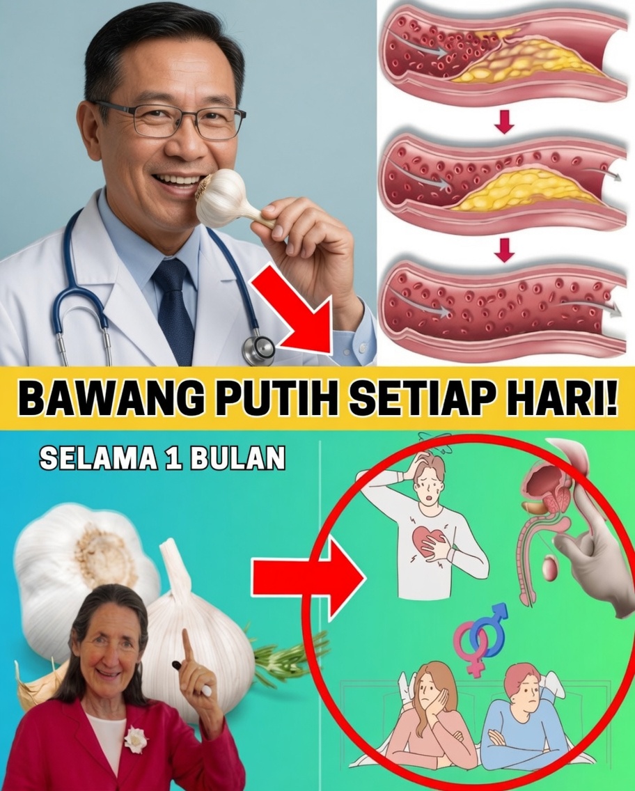 Makan Bawang Putih Mentah Setiap Hari: Cara Alami untuk Mendukung Kesehatan Jantung dan Menurunkan Kolesterol