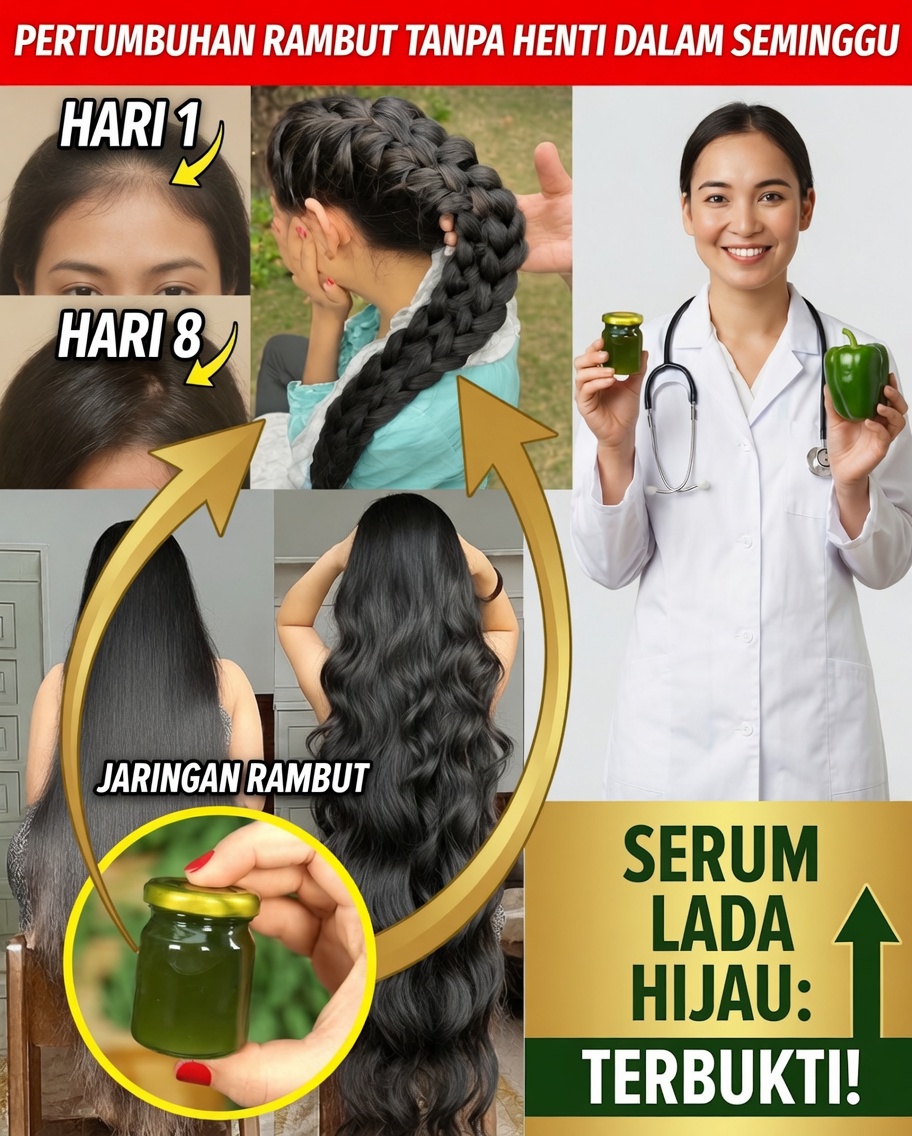 Rahasia Cabai Hijau: Bangkitkan Pertumbuhan Rambut yang Lebih Cepat dan Lebih Bervolume