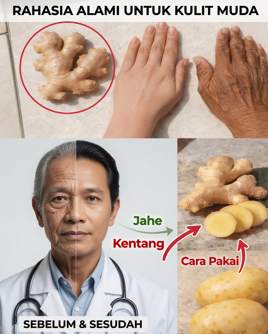 Jahe dan Kentang: Kebiasaan Perawatan Kulit Alami yang Dapat Membantu Menjaga Kulit Tetap Lebih Halus di Usia Berapa Pun