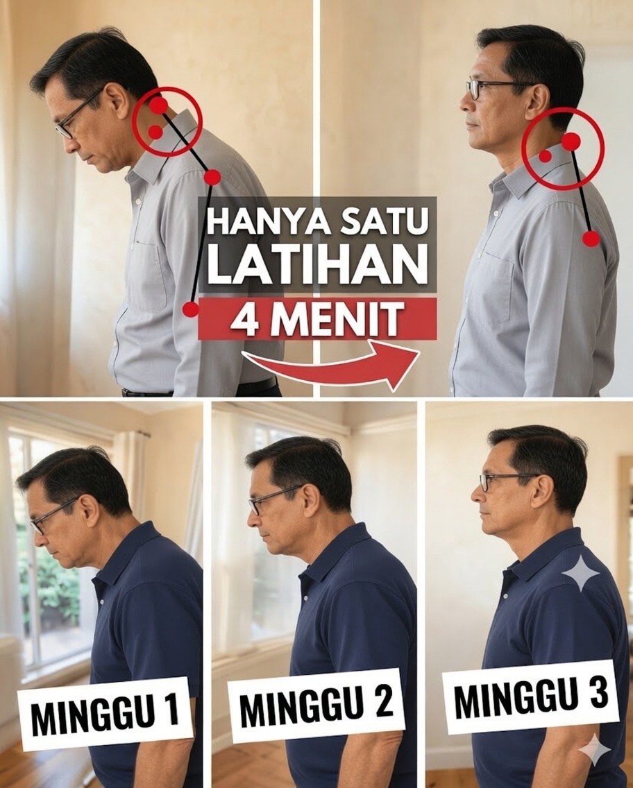 Kebiasaan Harian Sederhana untuk Memperbaiki Postur Kepala Maju Setelah Usia 60 dalam Hanya 4 Menit di Rumah