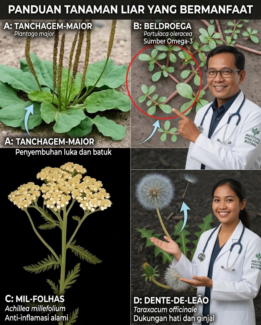 “Gulma” yang Paling Umum Sebenarnya adalah Tanaman Obat Alami yang Sangat Ampuh