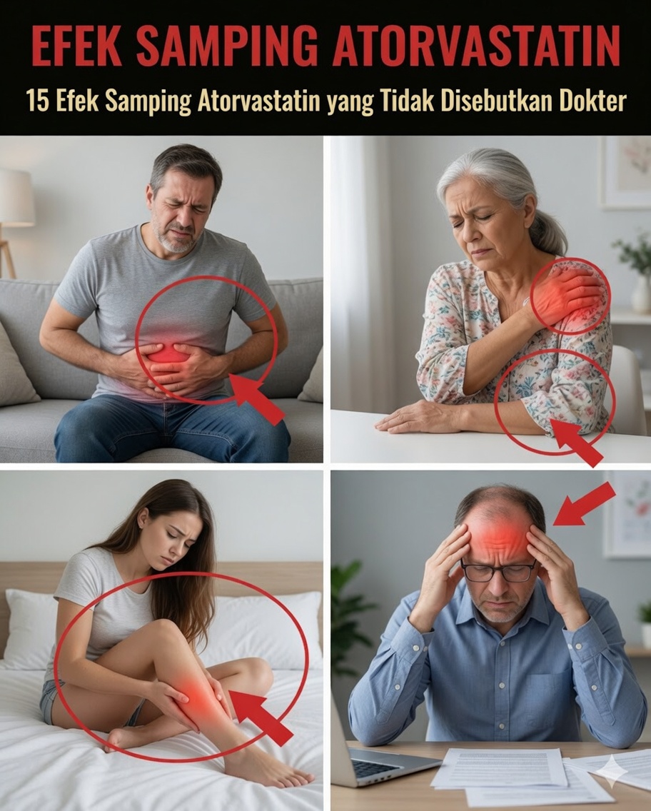 15 Efek Samping Atorvastatin yang Kurang Diketahui — dan Langkah Praktis yang Diadopsi Banyak Pasien
