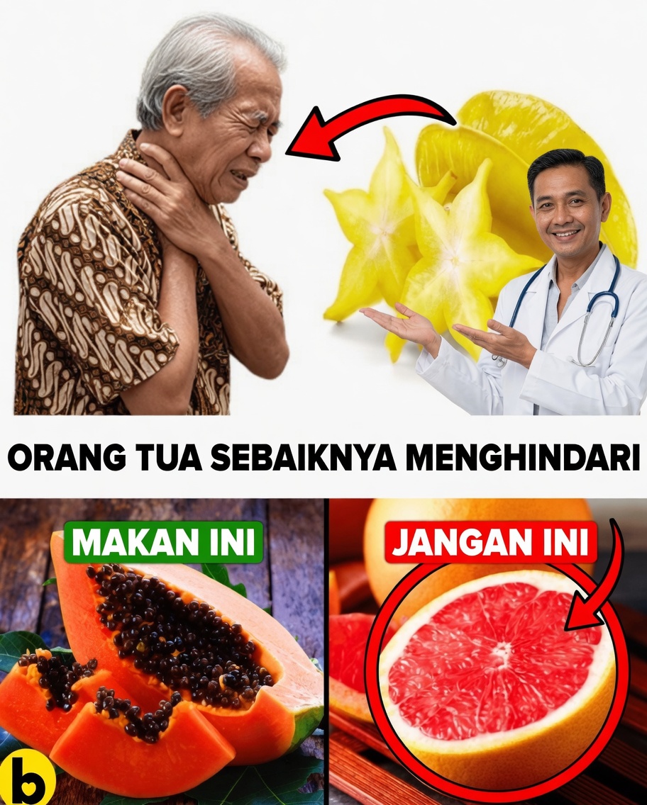 15 Buah yang Sebaiknya Dihindari Lansia agar Tetap Aman