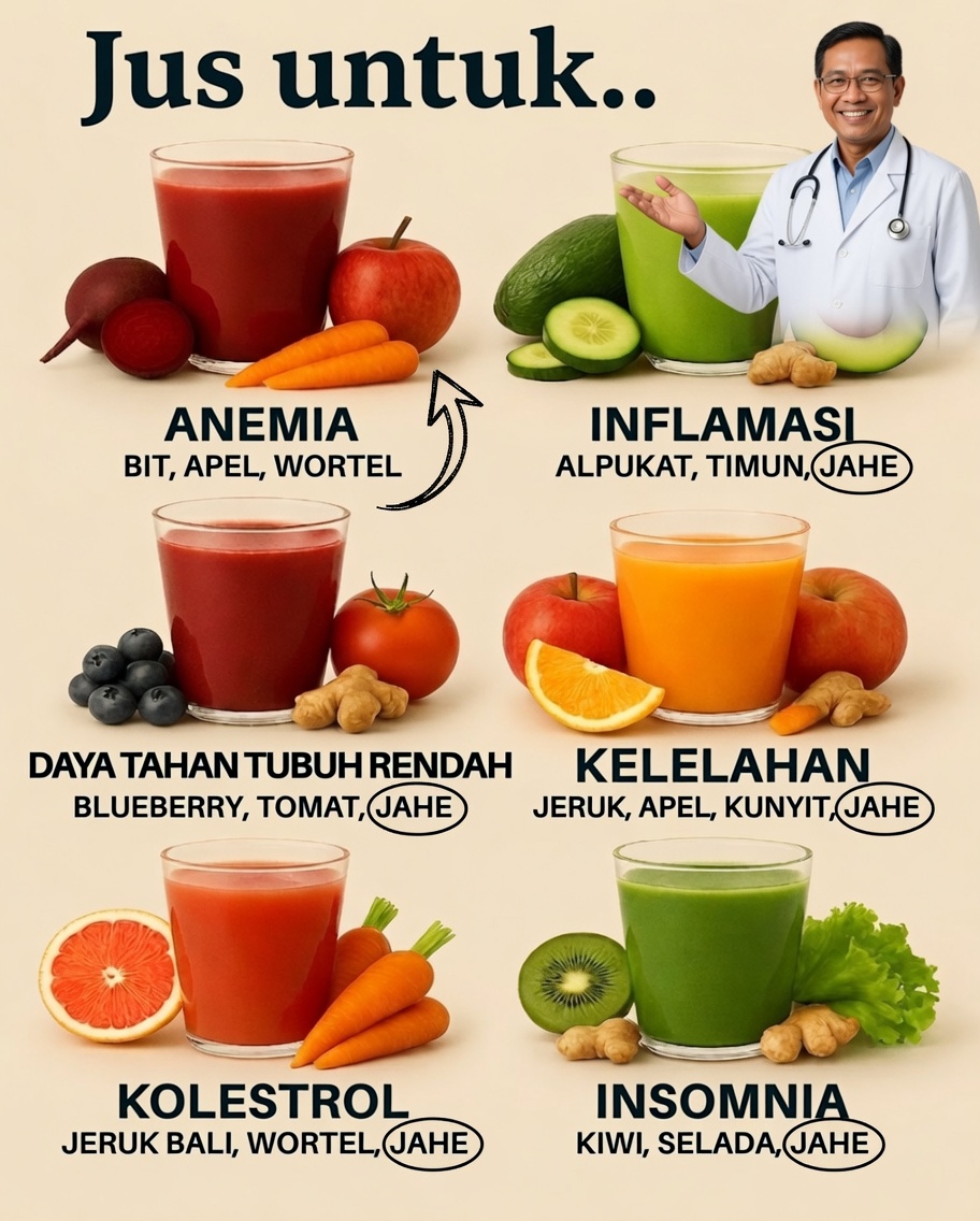 Jus Penyembuh: Resep Alami untuk Anemia, Peradangan, Kelelahan, dan Banyak Lagi