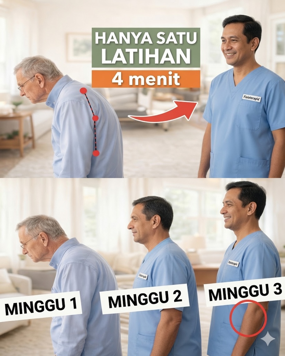Cara Memperbaiki Postur Kepala Maju ke Depan Secara Bertahap Setelah Usia 60 – Rutinitas Sederhana 4 Menit per Hari