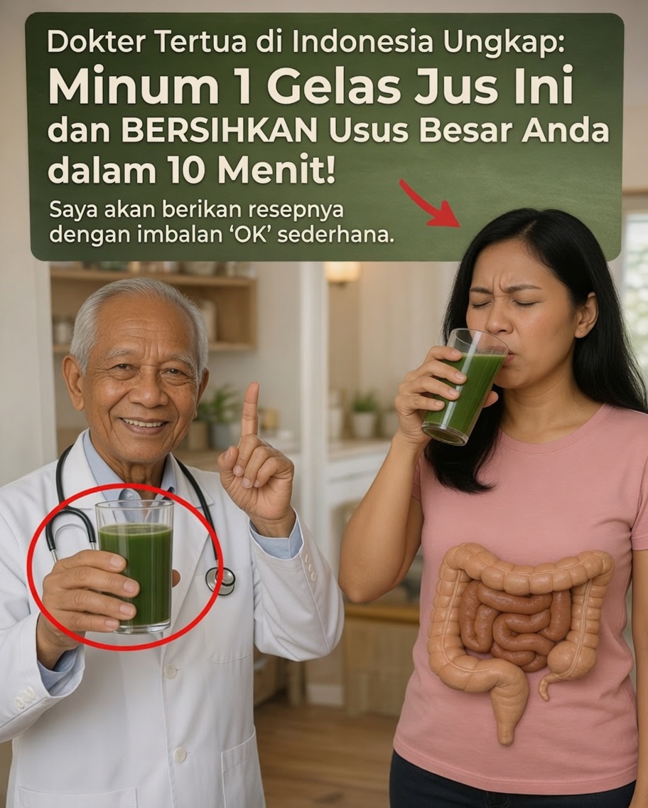 Minum 1 Gelas Resep Alami Ini Setiap Hari untuk Mendukung Kesehatan Usus Besar