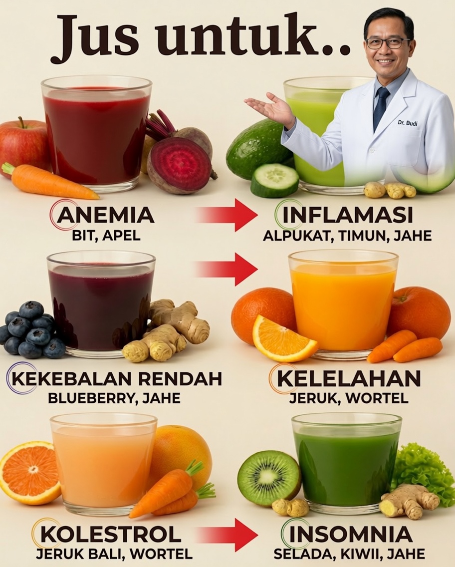 15 Jus Penyembuh untuk Mendukung Kesehatan Sehari-hari Anda Secara Alami